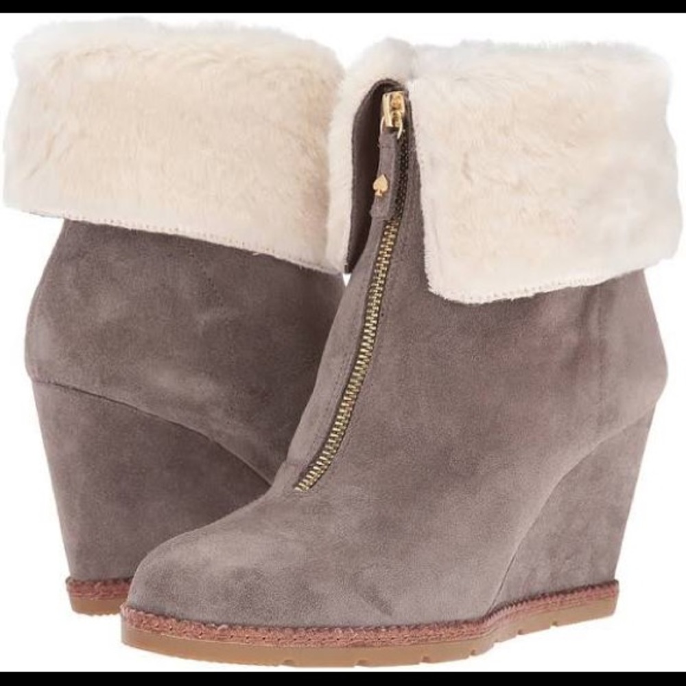 NIB Kate Spade Stasia Booties - Portabella